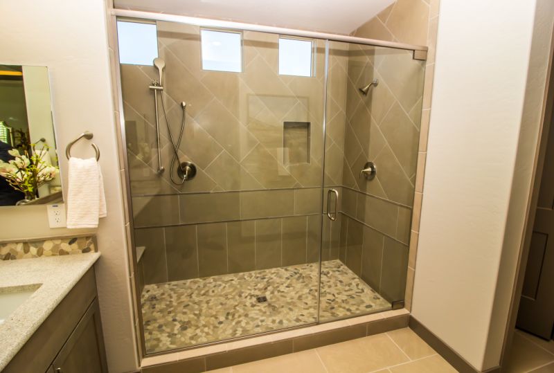 Close-up of Glass Shower